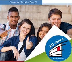 Die Broschüre zu 20 Jahre Max-Taut-Schule